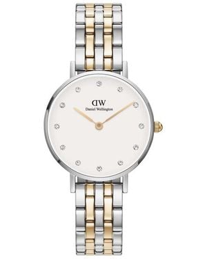 Daniel Wellington Dw00100616 Ladies Petite Link 28Mm Watch - Metallic