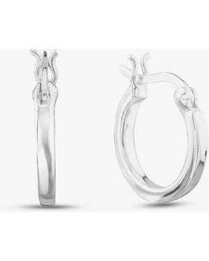 T.H.Baker Sterling 15Mm Square-Tube Hoop Earrings 8.53.9259 - White