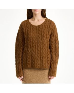By Malene Birger Coffee Wool Blend Cierra Jumper - Brown