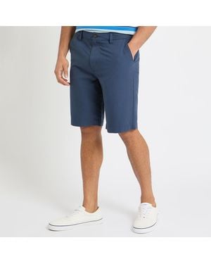 Crew Linen Blend Shorts - Blue