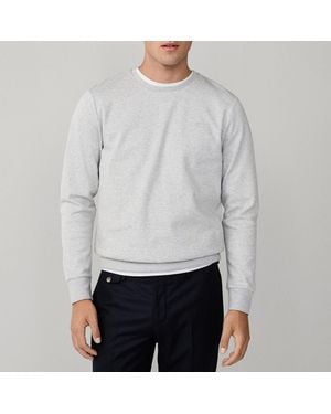 Hackett Double Knit Crew Sweatshirt - Grey