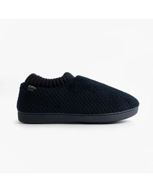 Totes Isotoner Popcorn Full Back Bootie Low Top Slippers - Blue