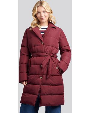 U.S. POLO ASSN. U. Polo Assn. Plum Puffer Trench Coat - Red