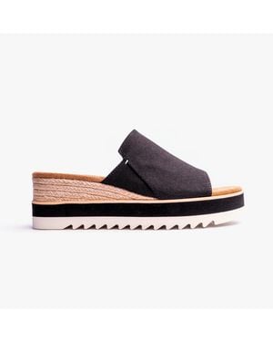 TOMS Diana Mule Heeled Sandals - Black