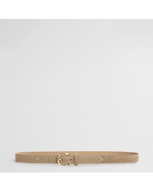 GANT Pony Hair Leather Belt - Natural