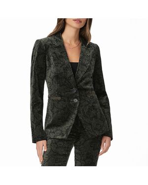 PAIGE Forest Printed Chelsee Blazer - Black