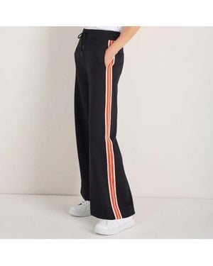 Wyse Side Stripe Penny Ponte Trouser - Black