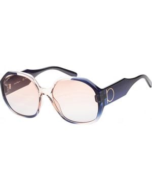 Ferragamo Sf943S 60 6018083 Fashion Sunglasses - Blue