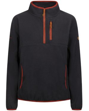 Trespass Fleece Tister Polyester Dark Flint - Black