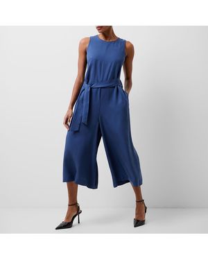 French Connection Midnight Belted Jumpsuit - Blue