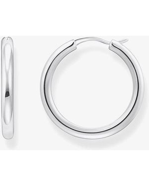 Thomas Sabo Sterling 26.8Mm Slim Classic Hoop Earrings Cr745-001-21 - Metallic