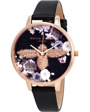 Olivia Burton Ob16Em02 Ladies Watch - Black