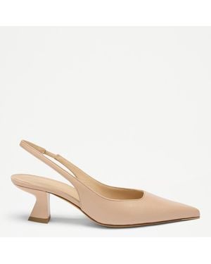 Russell & Bromley Blush Heeled Shoe Court Shoe - Natural