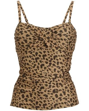 Regatta Tankini Top Aceana Iii Recycled Polyester Multicoloured - Brown