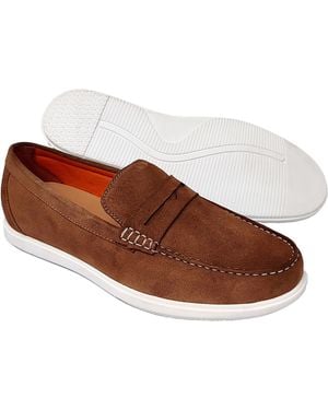 LB Comfort Claudio Leather Shoes - Brown
