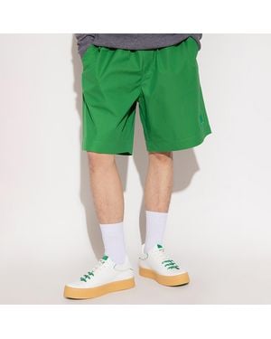 Emporio Armani Drawstring Cotton Shorts - Green
