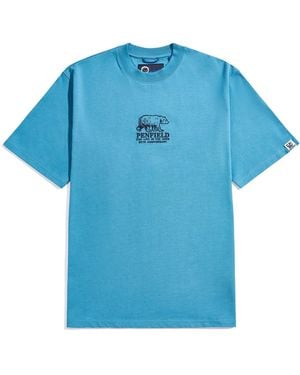 Penfield Anniversary Print Cotton T-Shirt - Blue