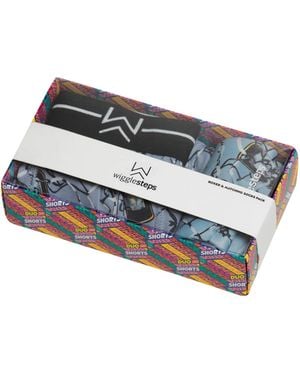 Jemsox Whiskey Themed Boxer And Socks Gift Pack - Grey