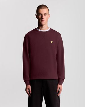 Lyle & Scott Cotton Crew Neck Sweatshirt - Red