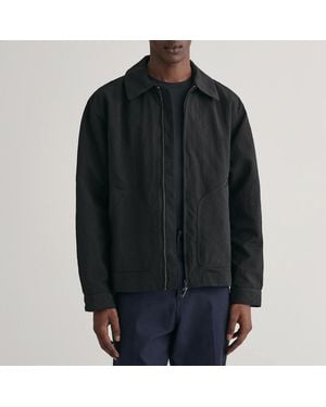 GANT Nylon Zip Jacket - Black