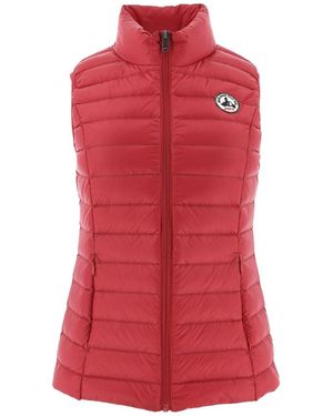 J.O.T.T Seda Noos Down High Neck Gilet Plain - Red