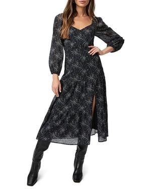 PAIGE Silk Blend Libra Dress - Black