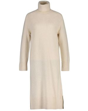 GANT Cream Turtle Neck Dress - Natural