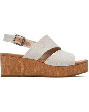 TOMS Claudine Wedge - White