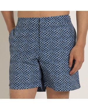 Orlebar Brown Azul Wavelet Bulldog Swim Shorts - Blue