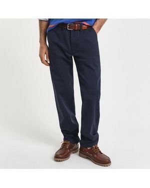 GANT Regular Twill Chinos - Blue