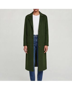 Elle Esme Wool-Rich Coat - Green