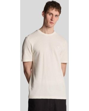 Lyle & Scott Jacquard Sovereign T-Shirt - Natural