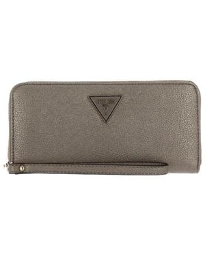 Guess Meridian Large Wallet Pewter Bg877846 - Grey