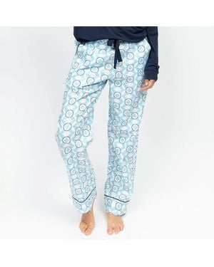 Cyberjammies Geo Print Madelyn Pyjama Bottoms - Blue