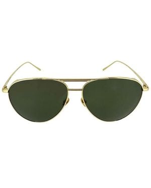 Linda Farrow Carter Aviator Sunglasses 6277/Lfl999C1Sun - Green