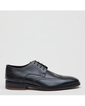 Savile Row Henry Brogue Derby Shoe - Blue