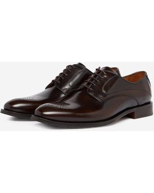 Oliver Sweeney Polished Leather Derby Shoes - Brown