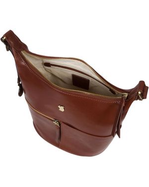 Conkca 'Little Kristin' Conker Leather Shoulder Bag - Brown