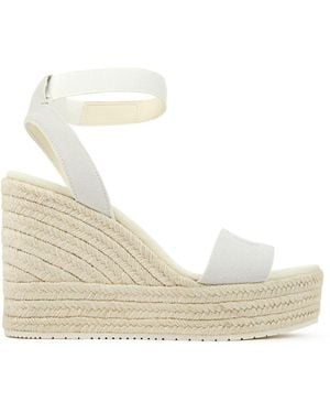 Calvin Klein Espadrille Wedge Sandals - Natural