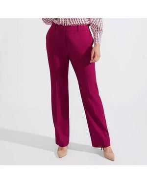 Hobbs Burgundy Nola Trousers - Red