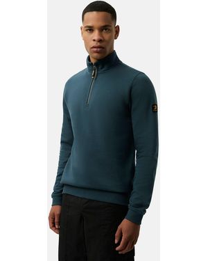 Patrick Harlem 1/4 Zip Top - Blue