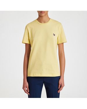 Paul Smith Embroidered Zebra T-Shirt - Yellow