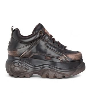 Buffalo Vintage Chunky Platform Fashion Trainers - Grey
