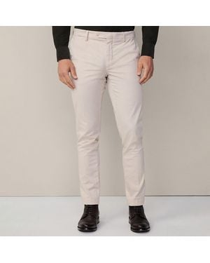 Hackett Ecru Kensington Slim Stretch Chinos - Natural