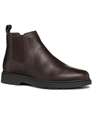 Geox Coffee Ankle Boots - Brown