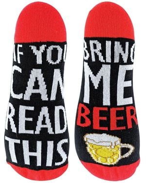 Sock Snob Beer 1 Pack If You Can Read This Socks Bring Me. Socks - Red