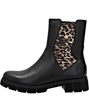 Remonte D2S70-03 Flat Chelsea Boots - Black
