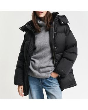 GANT Mid Length Down Jacket - Black