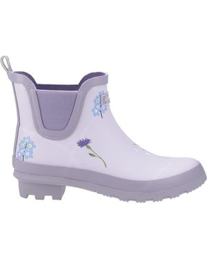 Cotswold Lilac Wildflower Ankle Wellingtons - Purple