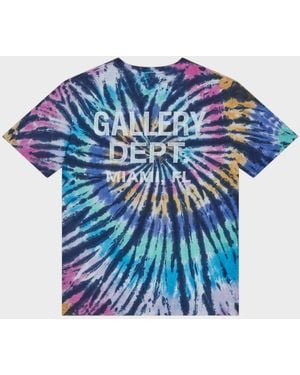 GALLERY DEPT. Miami Souvenir Tee Tropical Tie Dye - Blue